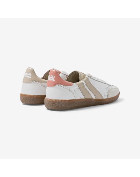 Baskets en cuir Coral Dream rose/blanc