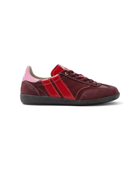 Baskets en cuir Cherry Lady rouge/rose