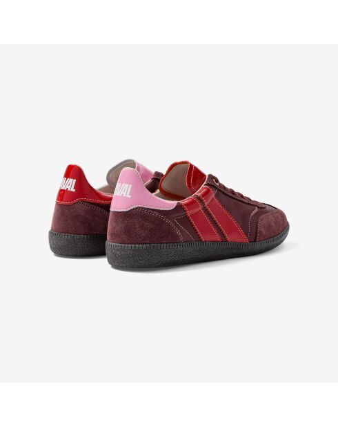 Baskets en cuir Cherry Lady rouge/rose