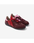 Baskets en cuir Cherry Lady rouge/rose