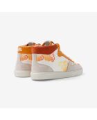 Baskets en cuir Naruto - Konoha blanches