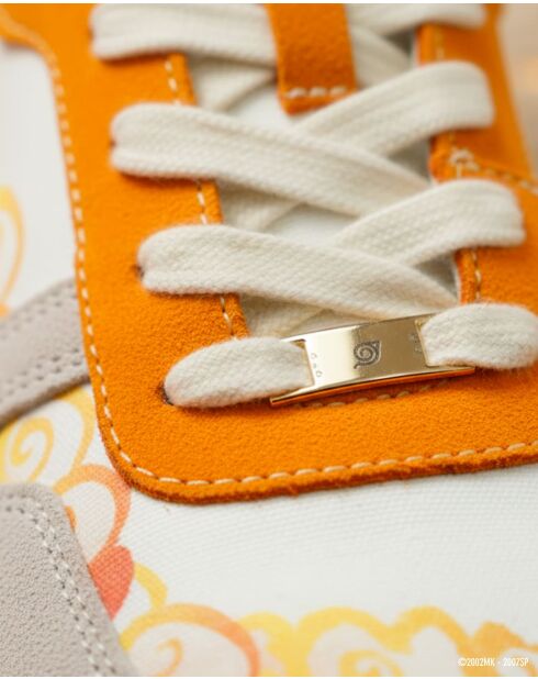 Baskets en cuir Naruto - Konoha blanches