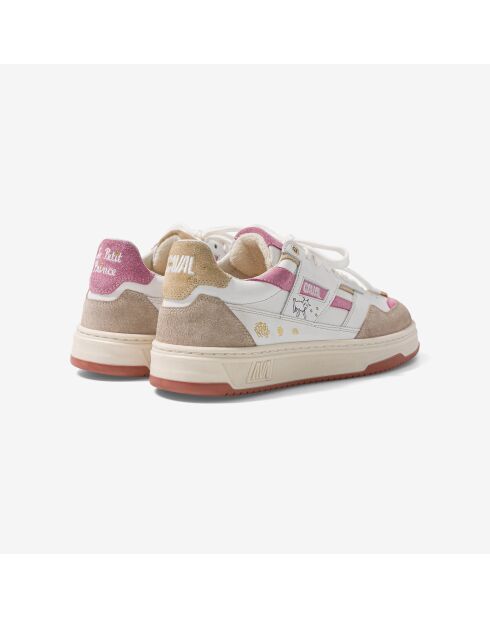 Baskets en cuir Le Petit Prince et la Rose multicolores
