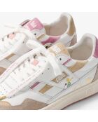 Baskets en cuir Le Petit Prince et la Rose multicolores