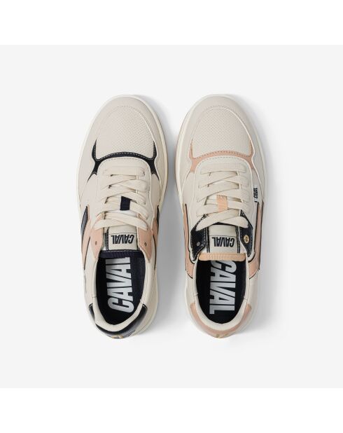 Baskets en cuir Midnight Bloom multicolores