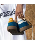Baskets en cuir APF France handicap multicolores