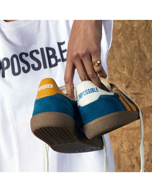 Baskets en cuir APF France handicap multicolores