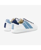Baskets en cuir Saint James bleu/noir