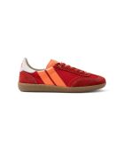Baskets en cuir Spicy Kick rouge/orange