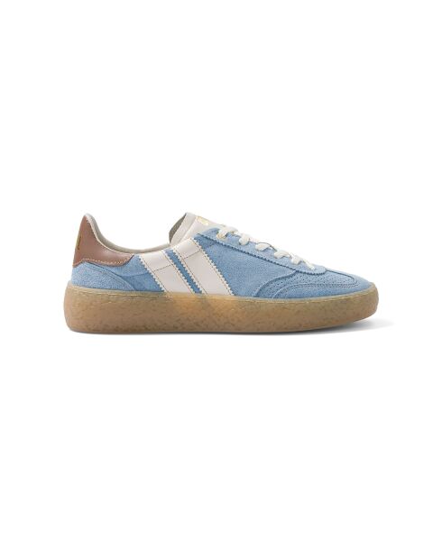 Baskets en cuir Sky Latte bleus