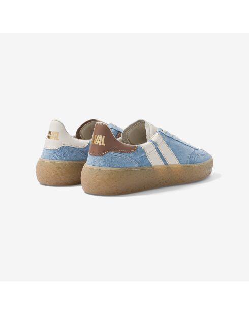 Baskets en cuir Sky Latte bleus