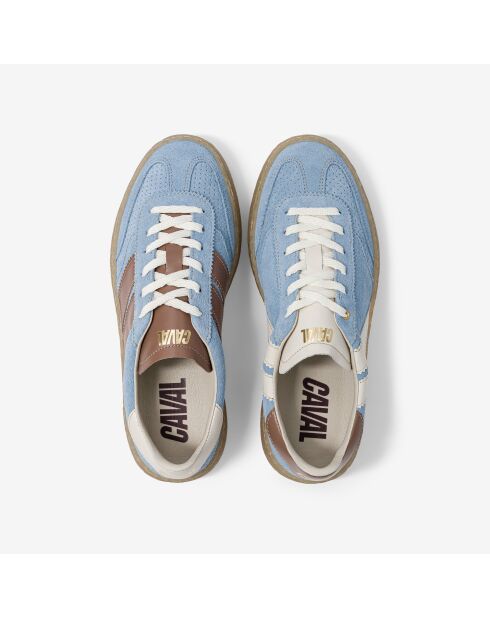 Baskets en cuir Sky Latte bleus