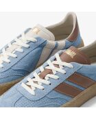 Baskets en cuir Sky Latte bleus