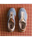 Baskets en cuir Sky Latte bleus