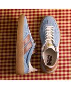 Baskets en cuir Sky Latte bleus