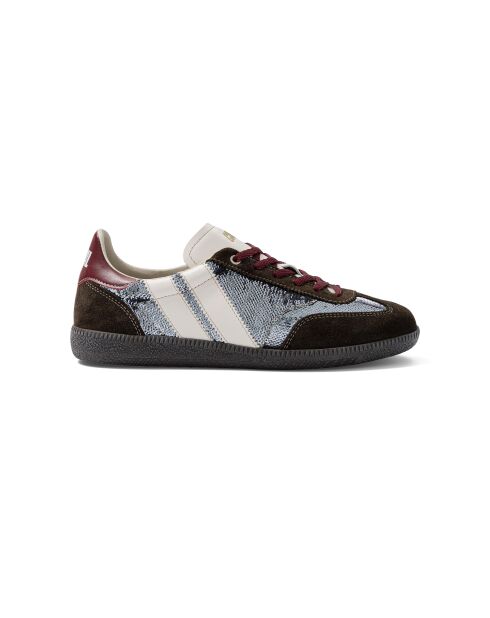 Baskets en cuir Festive Shine multicolores