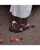 Baskets en cuir Festive Shine multicolores