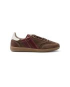 Baskets en cuir Crimson Corduroy marron/blanc