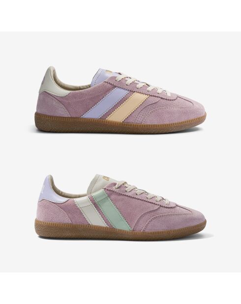 Baskets en cuir Pastel Candy multicolores
