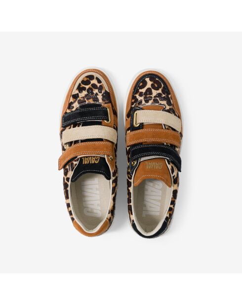 Baskets en cuir Leo Fever multicolores