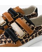 Baskets en cuir Leo Fever multicolores