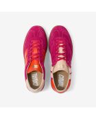 Baskets en cuir Pop Flamingo multicolores