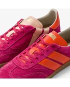 Baskets en cuir Pop Flamingo multicolores