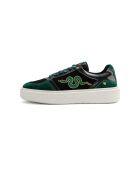 Baskets en cuir Harry Potter - Slytherin vert/noir