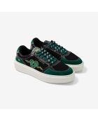 Baskets en cuir Harry Potter - Slytherin vert/noir