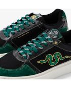 Baskets en cuir Harry Potter - Slytherin vert/noir