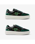 Baskets en cuir Harry Potter - Slytherin vert/noir