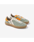 Baskets en cuir Tropic Zest vert/orange