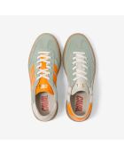 Baskets en cuir Tropic Zest vert/orange