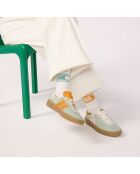 Baskets en cuir Tropic Zest vert/orange