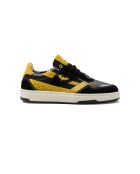 Baskets en cuir Batman jaune/noir