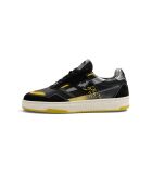 Baskets en cuir Batman jaune/noir
