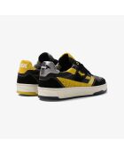 Baskets en cuir Batman jaune/noir