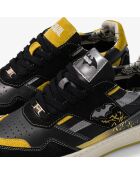 Baskets en cuir Batman jaune/noir