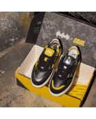 Baskets en cuir Batman jaune/noir