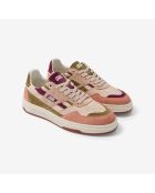 Baskets en cuir Woody Cherry rose/violet