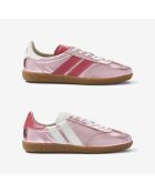 Baskets en cuir Pink Pearl rose/blanc