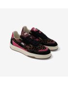 Baskets en cuir Leo Berry rose/marron