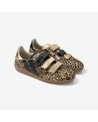 Baskets en cuir Leo Queen multicolores