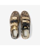 Baskets en cuir Leo Queen multicolores