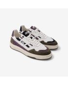 Baskets en cuir Purple Storm multicolores