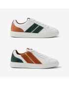 Baskets en cuir Terra Field vert/orange