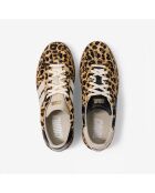 Baskets en cuir Leo Obsession noir/blanc