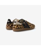 Baskets en cuir Leo Obsession noir/blanc