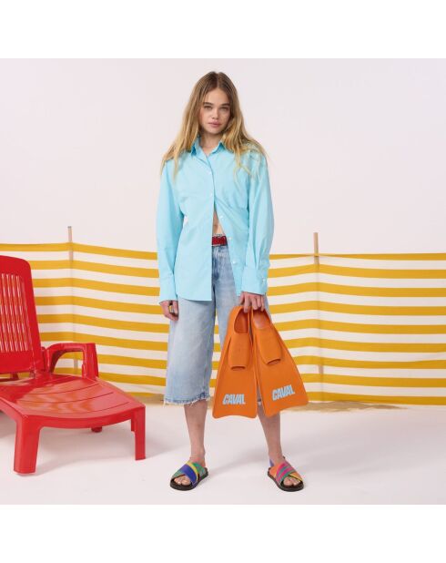 Sandales en cuir Sunset Riviera multicolores