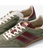 Baskets en cuir Sage Plum multicolores